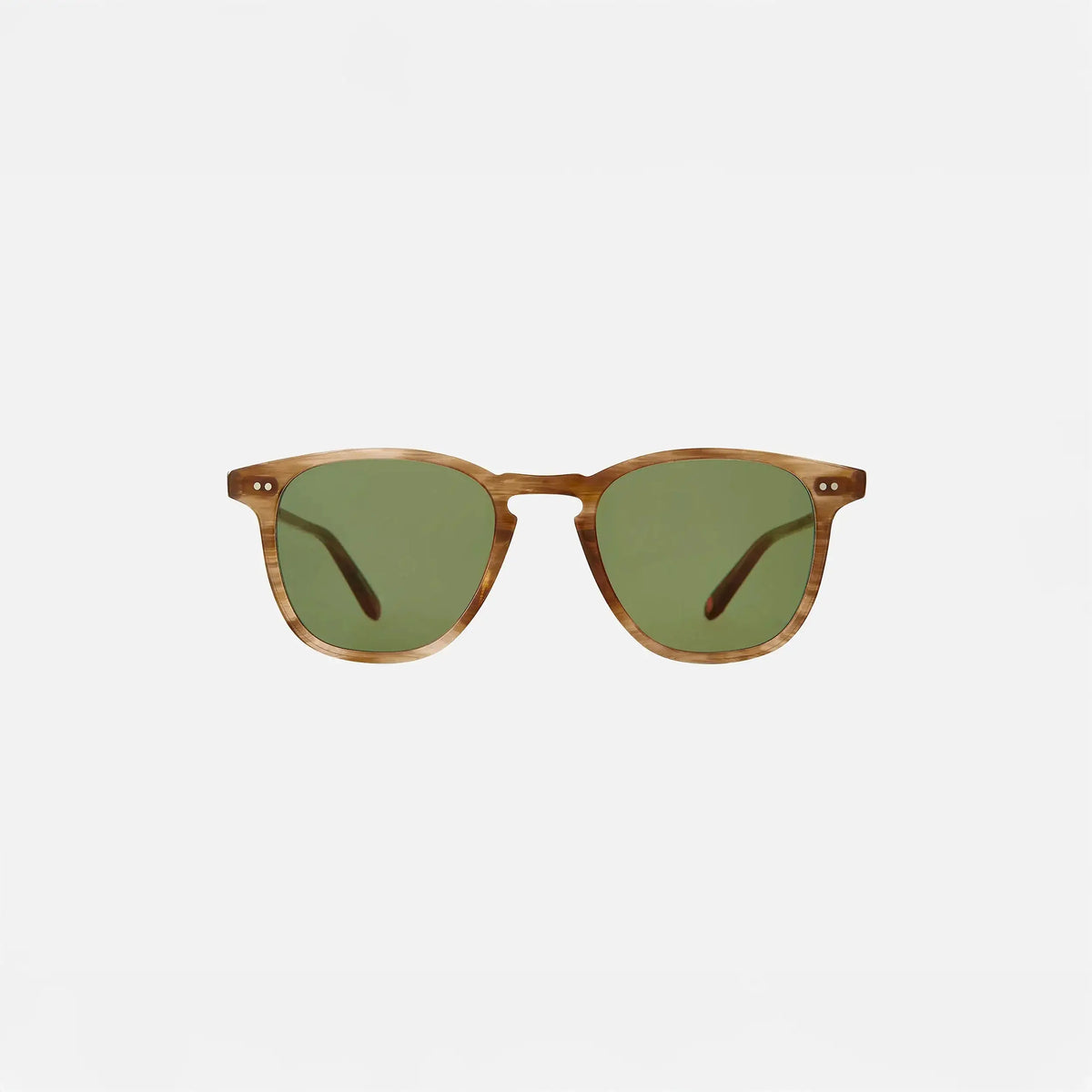 
Garrett Leight Brooks Sun Sunglasses in Pacific Teak, front view.