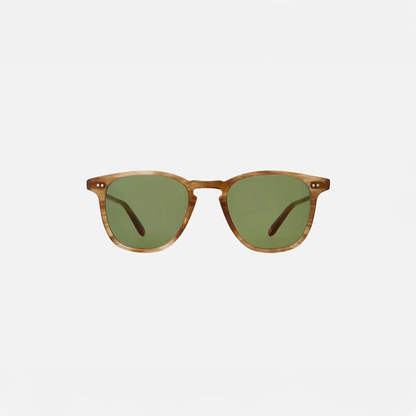 Garrett Leight Brooks Sun Sunglasses in Pacific Teak, front view. | Pacific Teak