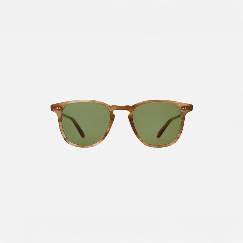 Garrett Leight Brooks Sun Sunglasses in Pacific Teak, front view. | Pacific Teak