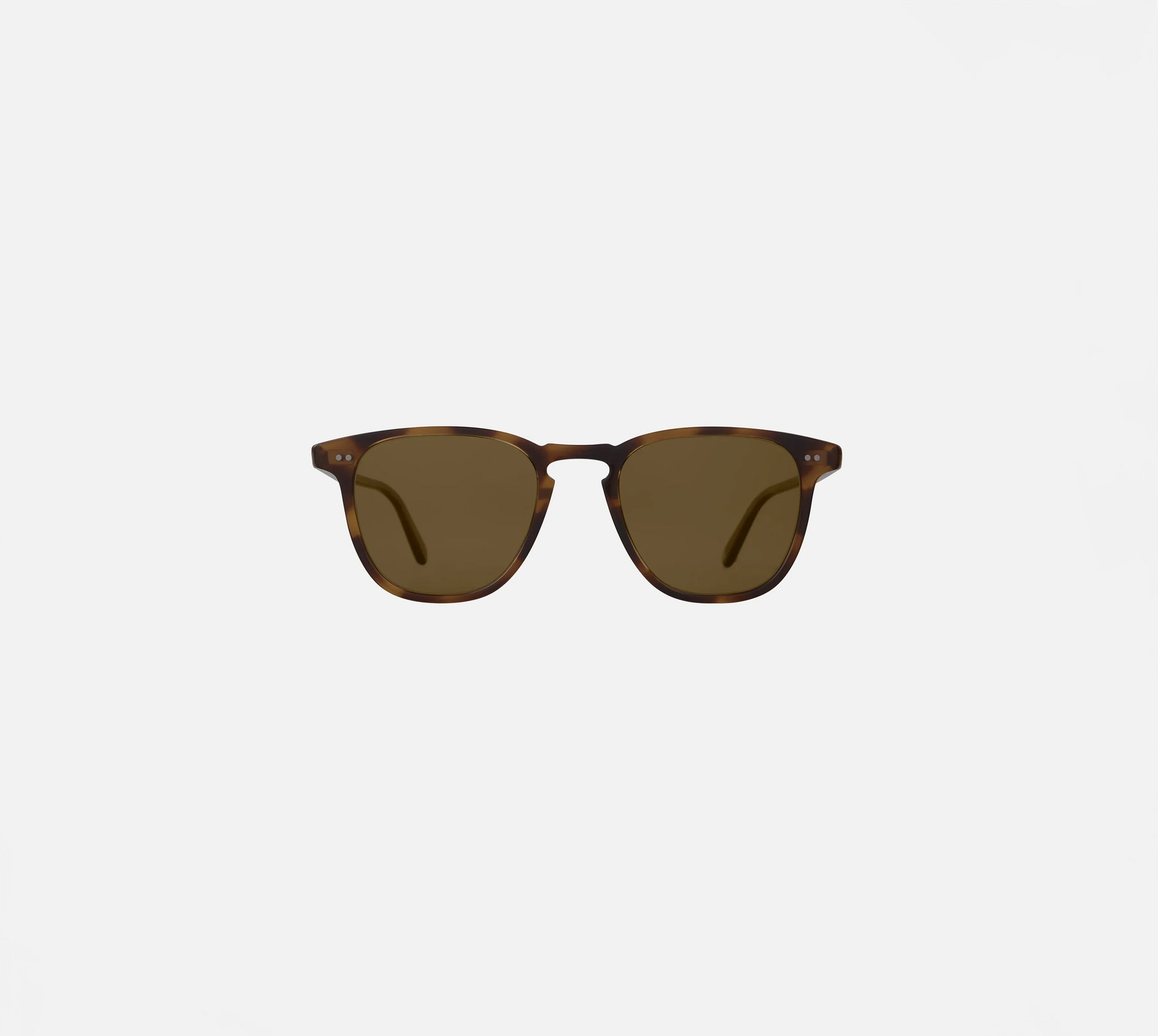 Garrett Leight Brooks Sun Sunglasses in Spotted Brown Shell, front view. | Spotted Brown Shell