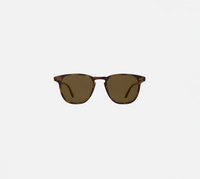 Garrett Leight Brooks Sun Sunglasses in Spotted Brown Shell, front view. | Spotted Brown Shell