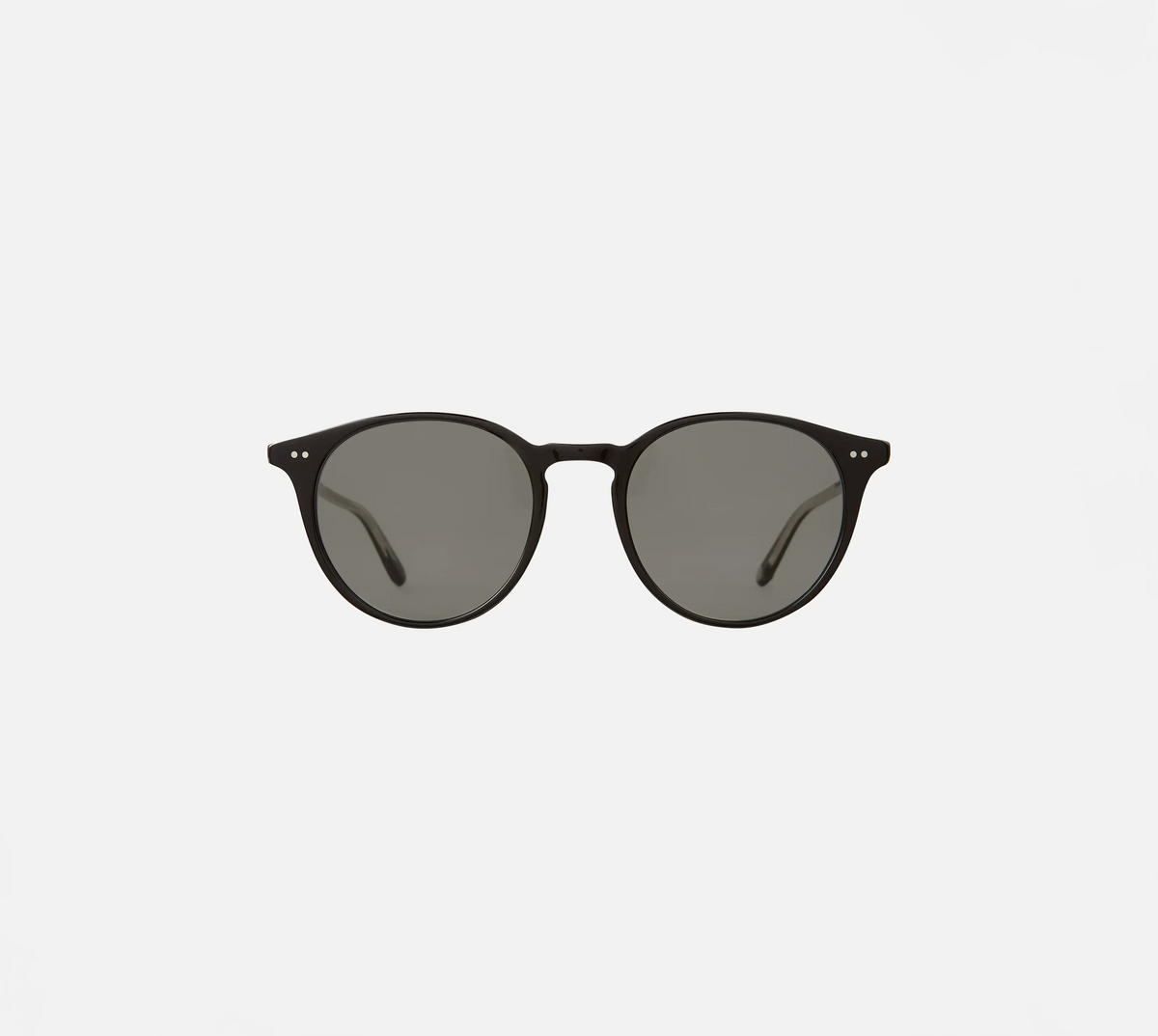 
Garrett Leight Clune Sun Sunglasses in Black, front view.