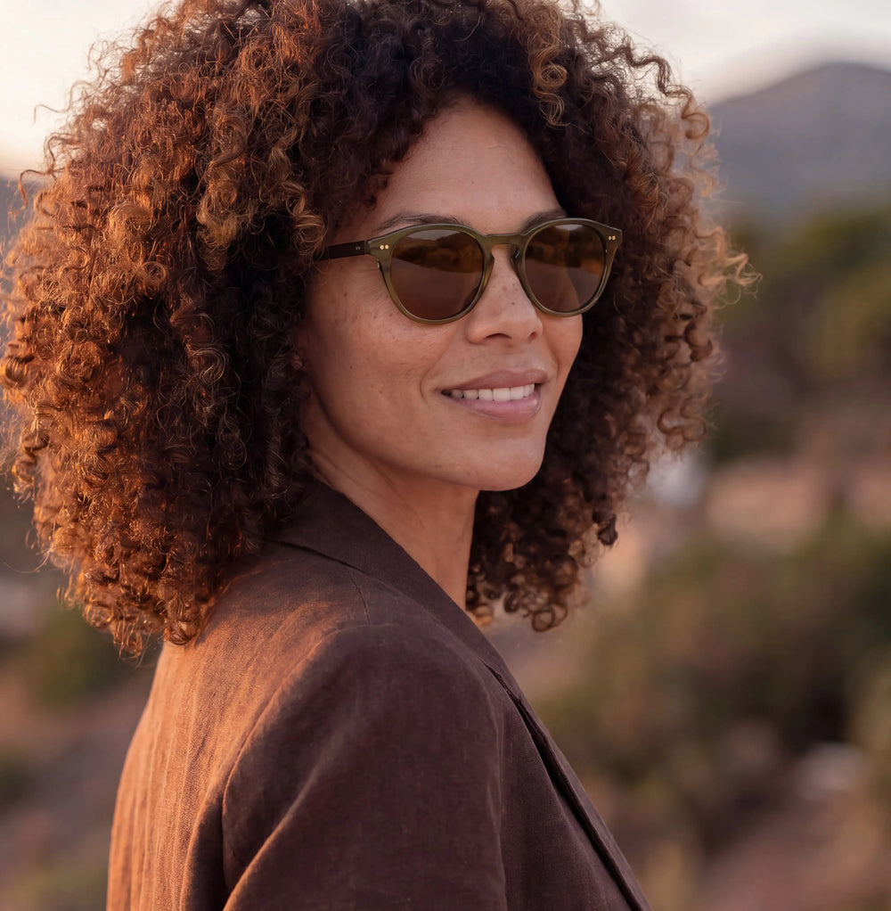 women | olive tortoise