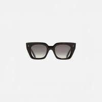 Womens Cutler and Gross Square Sunglasses 1422 in Black, front view.