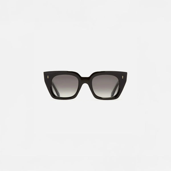 Womens Cutler and Gross Square Sunglasses 1422 in Black, front view.|black