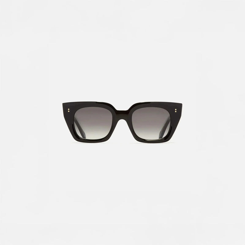 Womens Cutler and Gross Square Sunglasses 1422 in Black, front view.|black