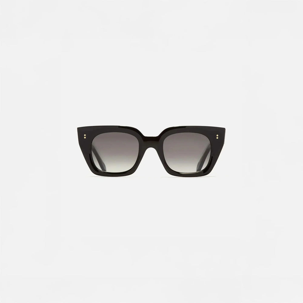 Womens Cutler and Gross Square Sunglasses 1422 in Black, front view.|black