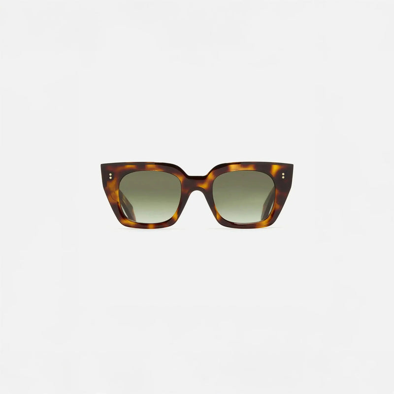 Womens Cutler and Gross Square Sunglasses 1422 in Old Brown Havana, front view.|old brown havana