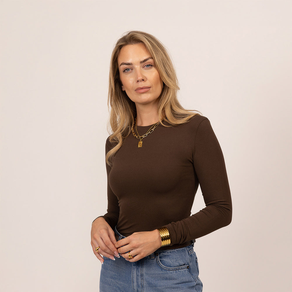 Long Sleeve Fitted T-Shirt